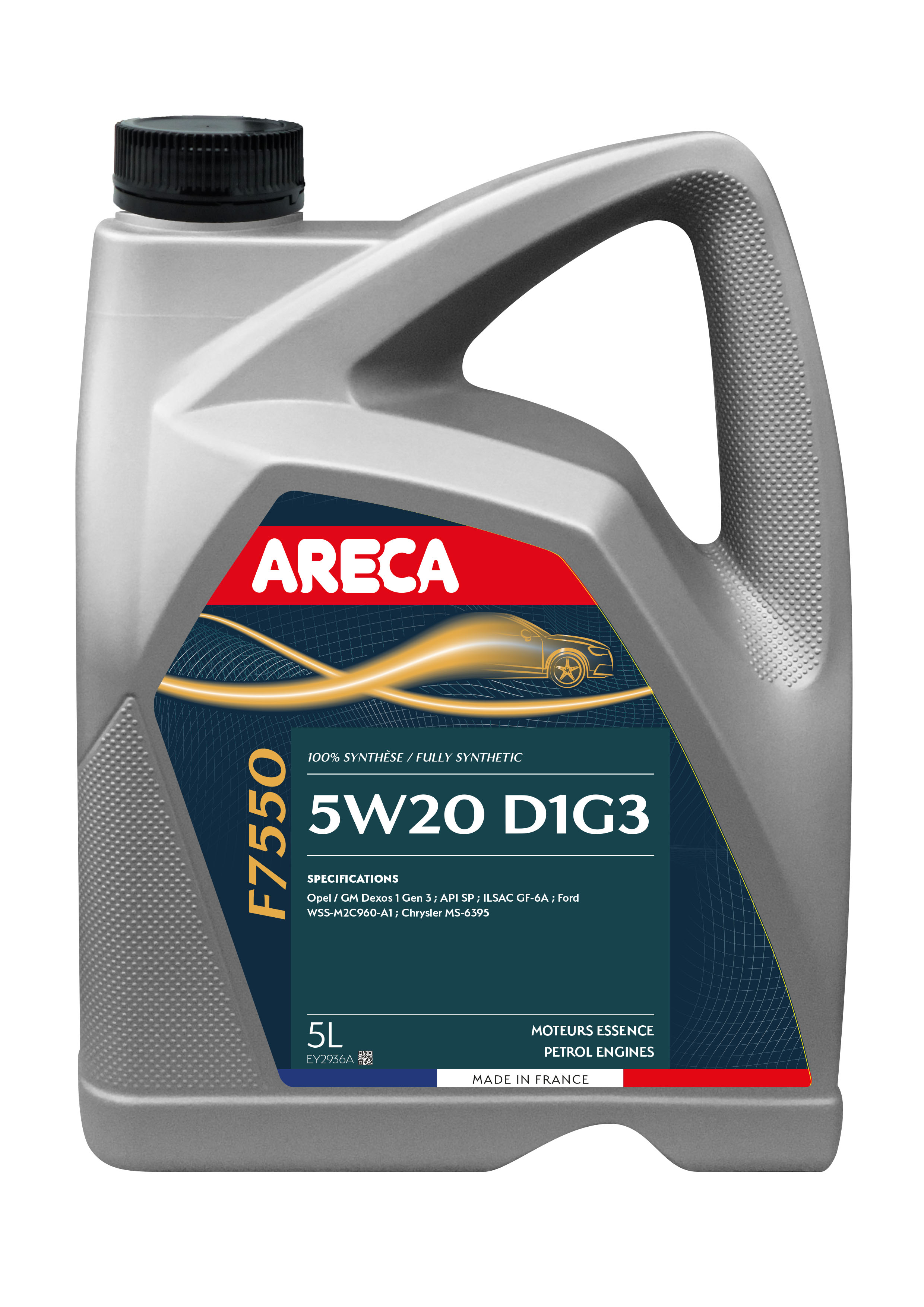 Олива моторна ARECA F7550 5W-20 D1G3 5 л Олива моторна ARECA F7550 5W-20 D1G3 5 л