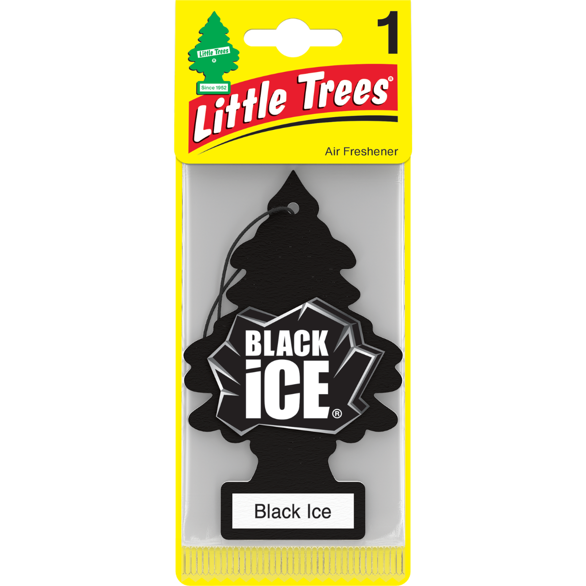 Ароматизатор Little Trees 'Чорний лід' ялинка