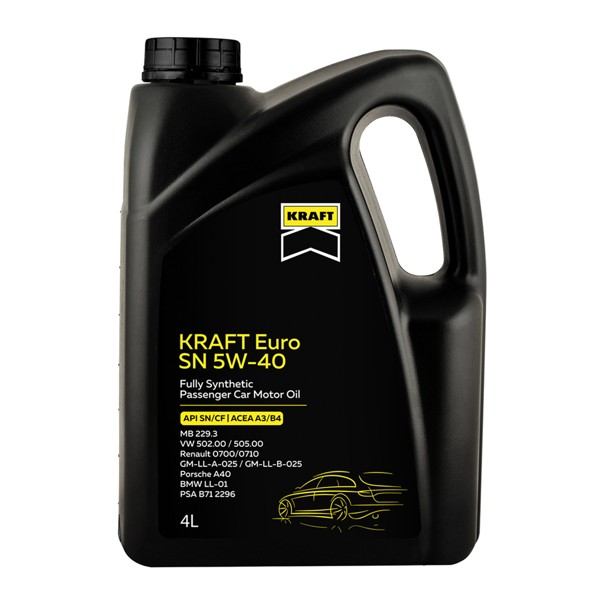 Олива моторна KRAFT Euro SN 5W-40 4 л