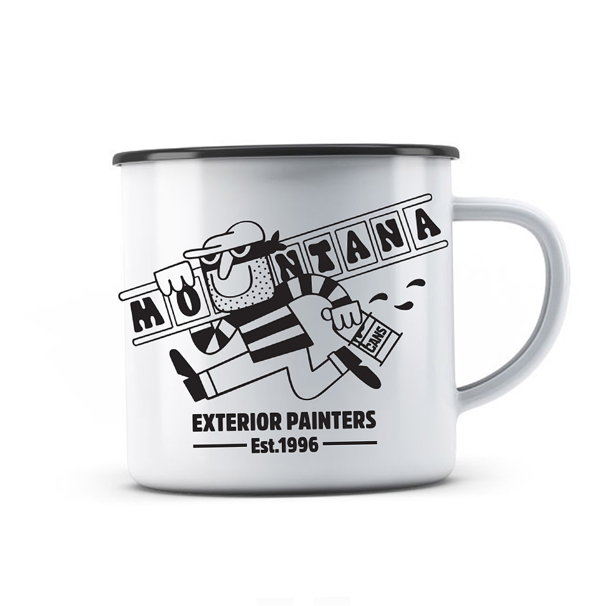 Montana Enamel Mug – EXTERIOR PAINTERS 300ml design by 45RPM