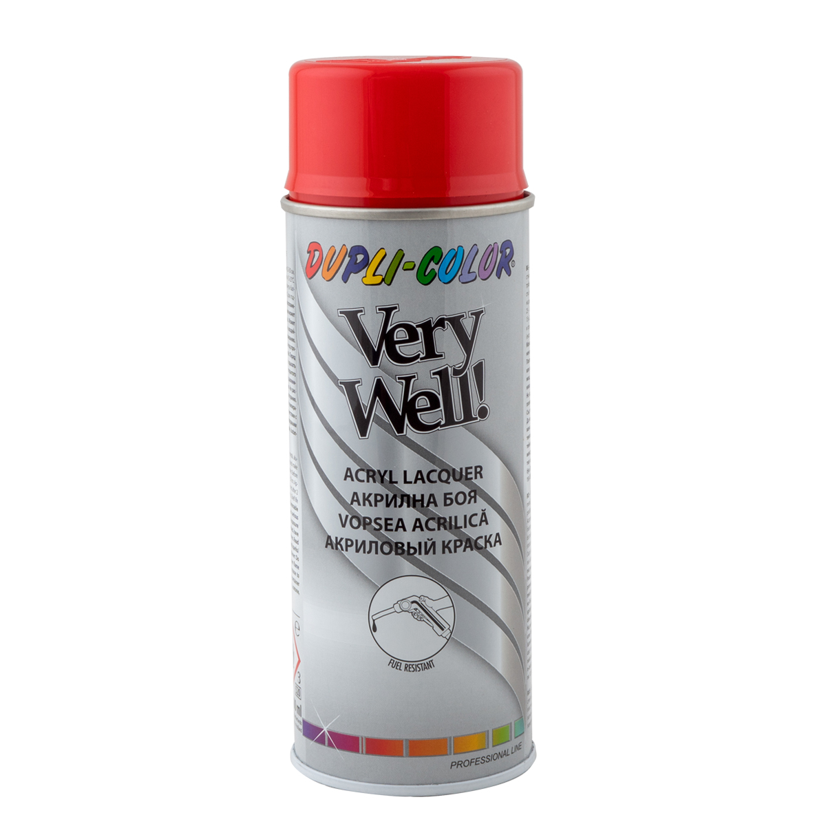 Емаль аерозольна універсальна акрилова DUPLI-COLOR Very Well Ral 3020 червоний 400 мл Емаль аерозольна універсальна акрилова DUPLI-COLOR Very Well Ral 3020 червоний 400 мл