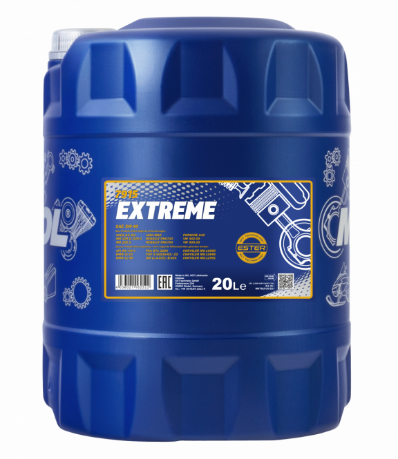 Олива моторна MANNOL Extreme 5W-40 20 л