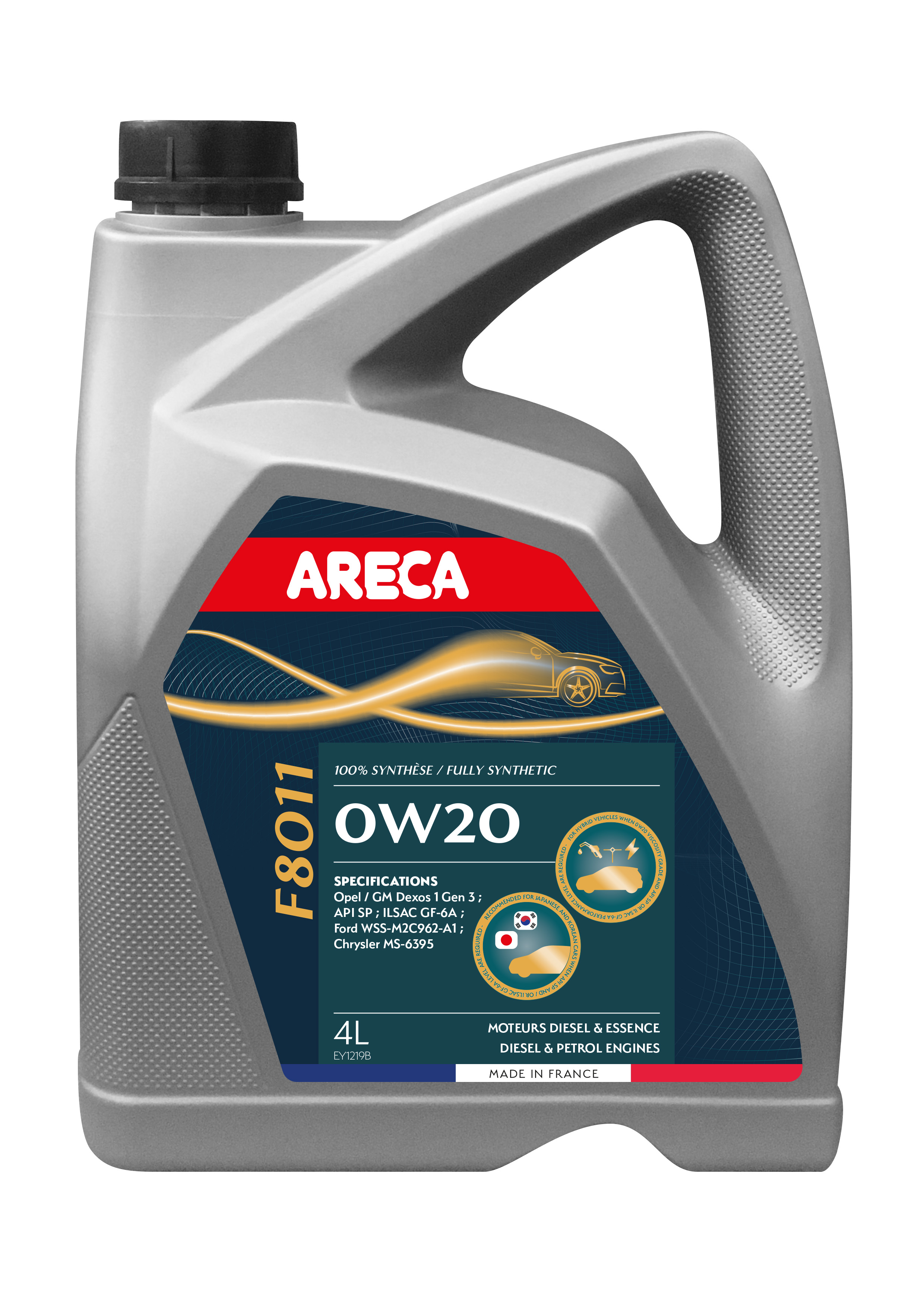 Олива моторна Areca F8011 0W-20 4 л Олива моторна Areca F8011 0W-20 4 л
