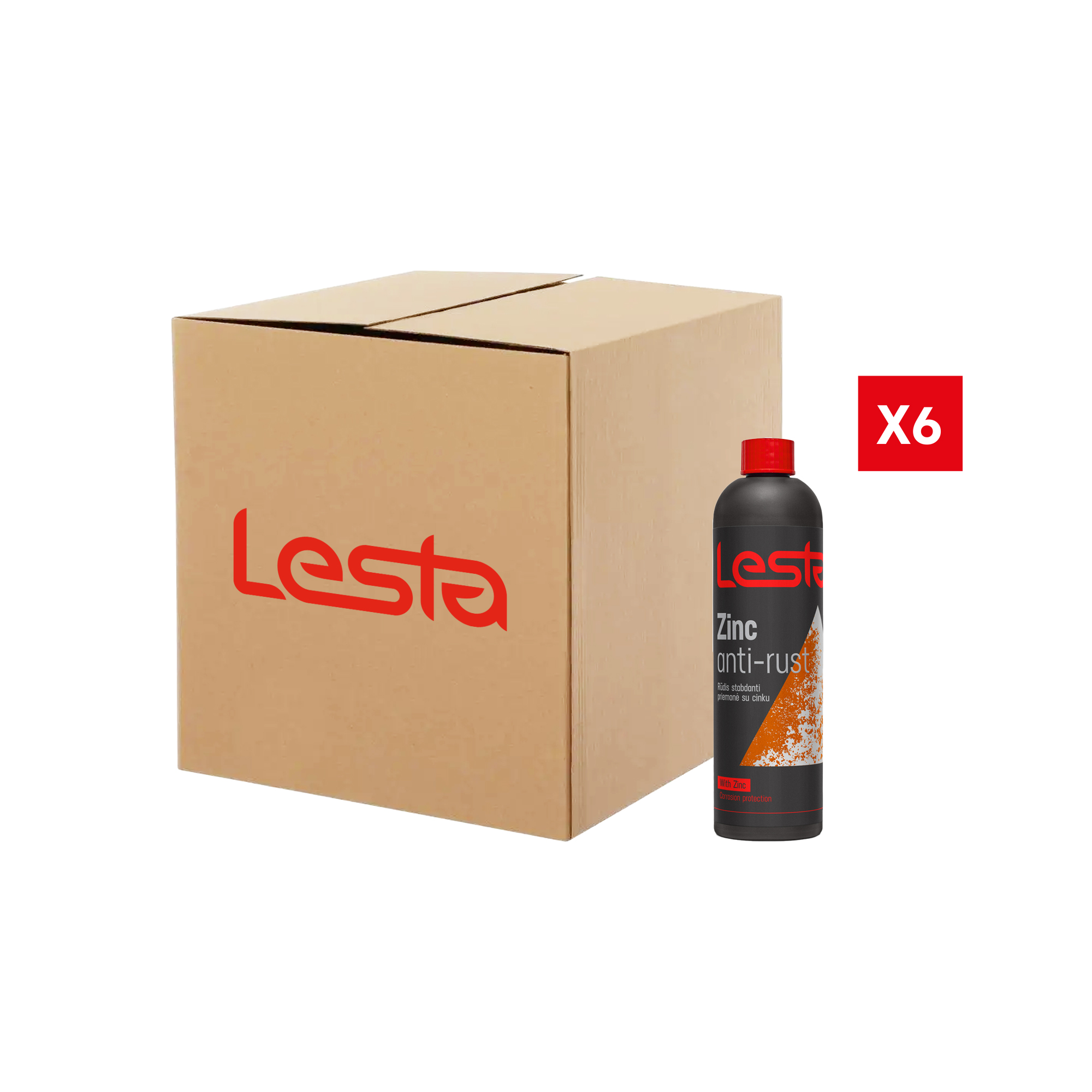 Набір Модифікатор іржі з цинком Lesta Zinc Anti-Rust 500 мл 6 шт Набір Модифікатор іржі з цинком Lesta Zinc Anti-Rust 500 мл 6 шт