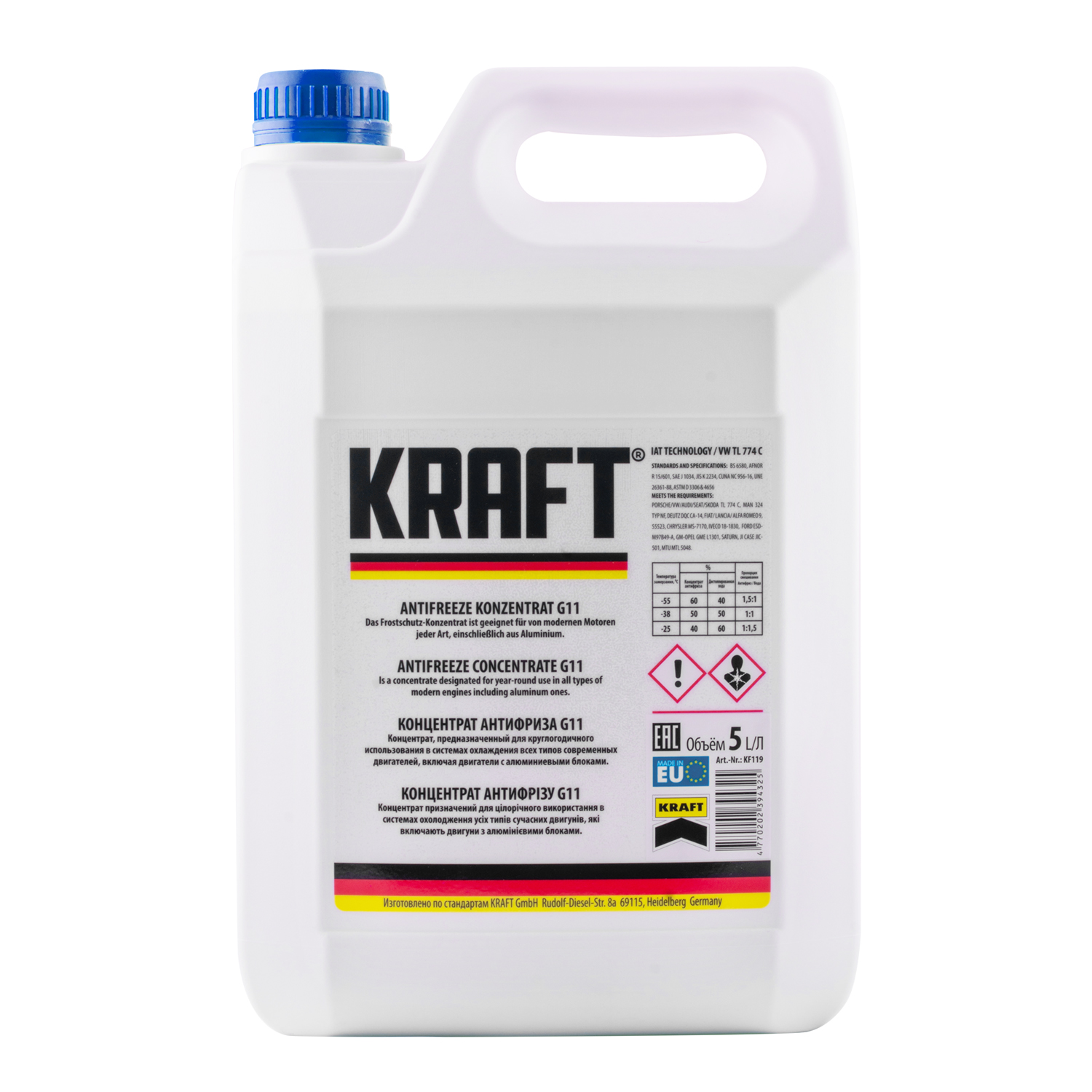 Antifreeze concentrate KRAFT G11 (5l)