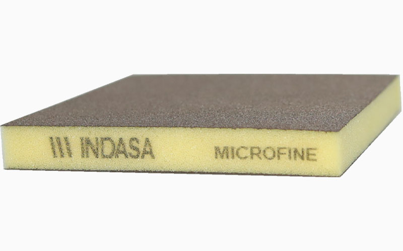 Двосторонній абразивний спонж 98х120х13 мм зерно Р1200-1500 Micro fine Indasa (1 шт.)