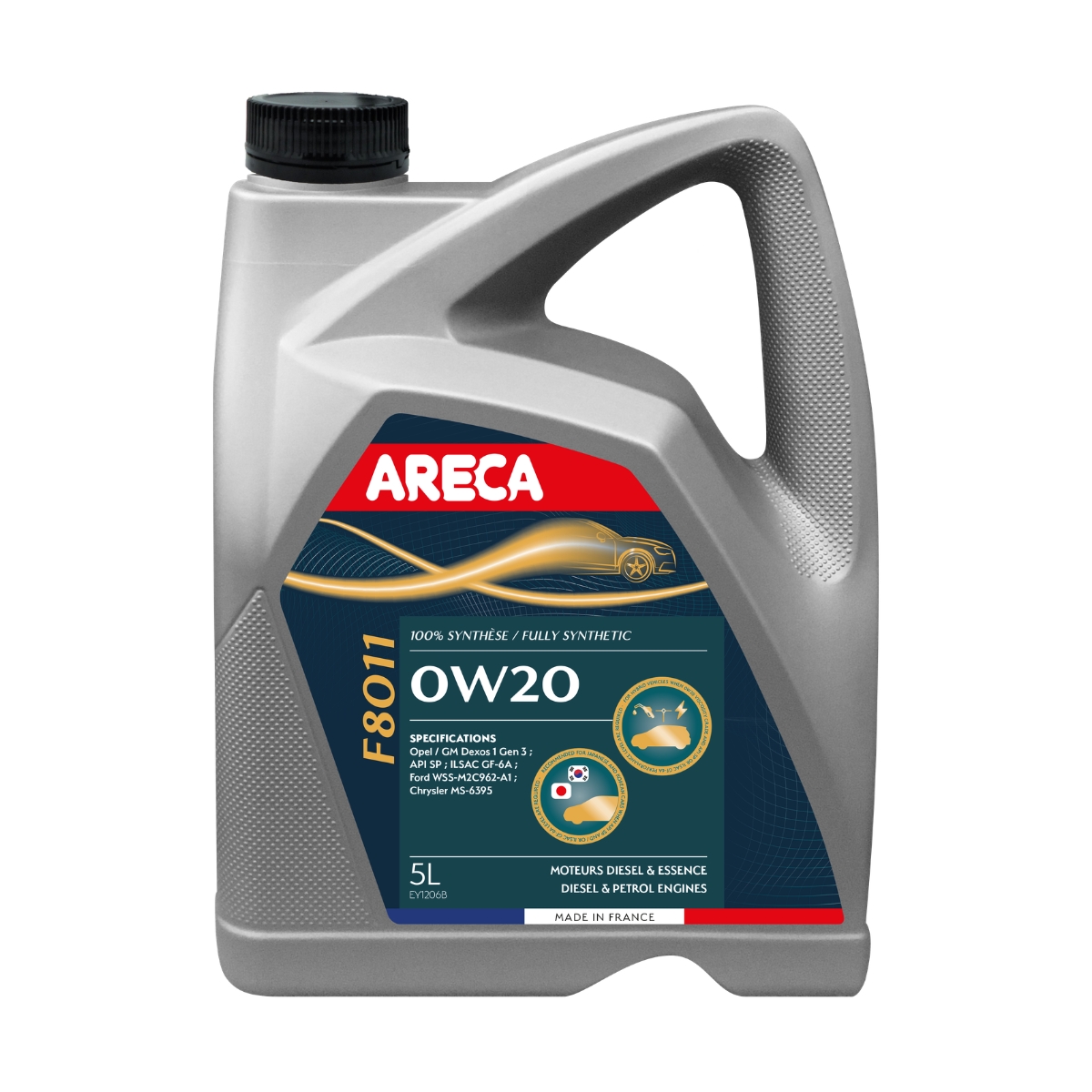 Олива моторна ARECA F8011 0W-20 5 л