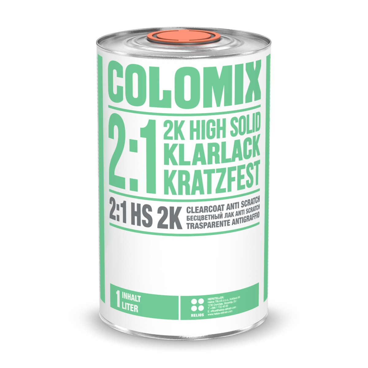 Лак прозорий Colomix 2К HS 2:1 ANTI SCRATCH 1л