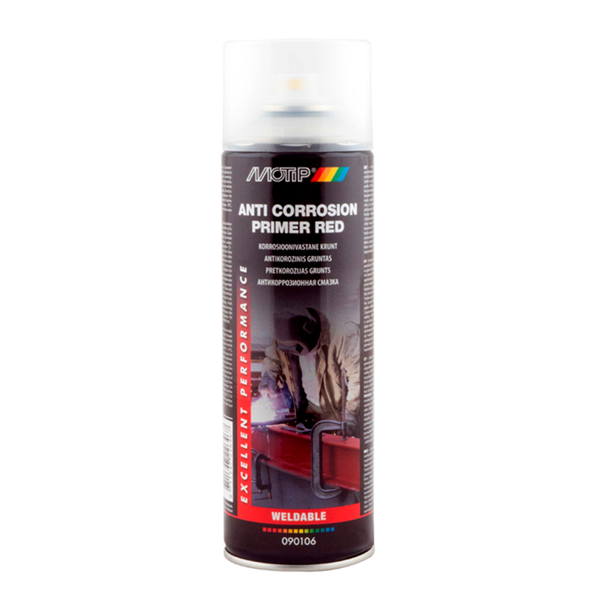 Грунт антикорозійний червоний Motip Anti corrosion primer red 500 мл