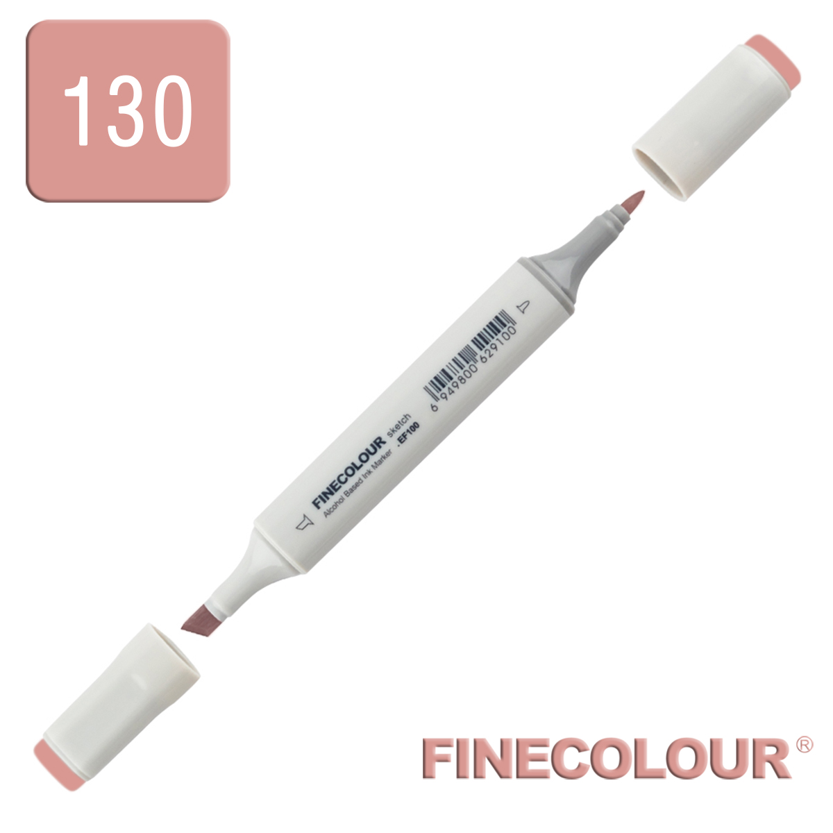 Маркер спиртовий Finecolour Sketchmarker 130 коричнево-рожевий RV130