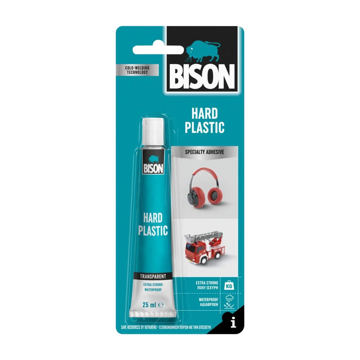 Клей для твердого пластику Bison 25 мл