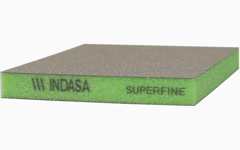 Двосторонній абразивний спонж 98х120х13 мм зерно Р500-600 Super fine Indasa (1 шт.)