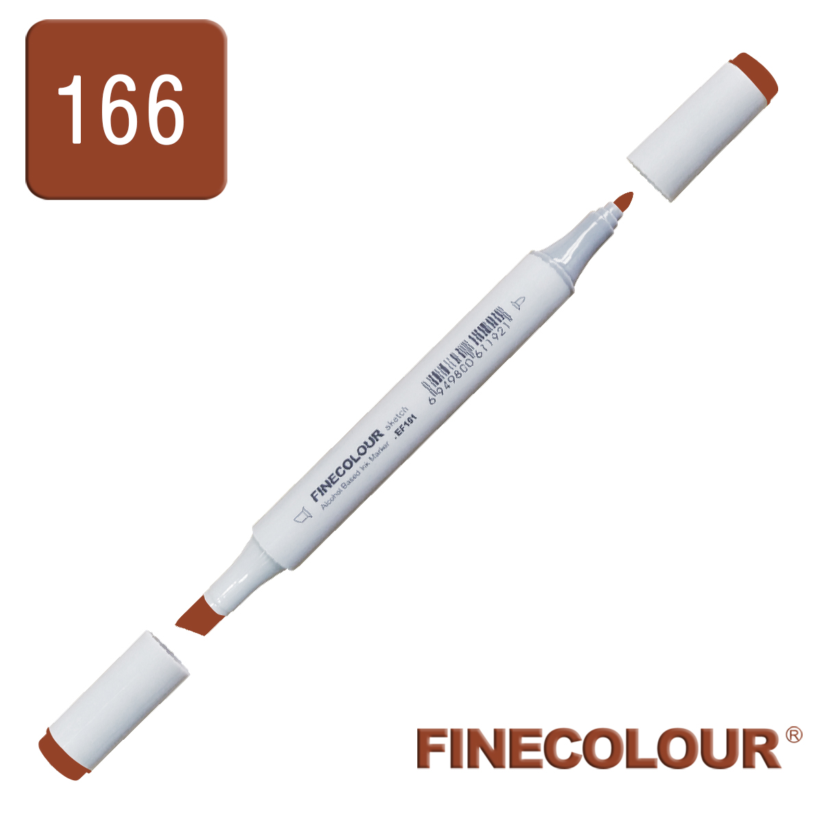 Маркер спиртовий Finecolour Junior 166 помаранчево-коричневий E166