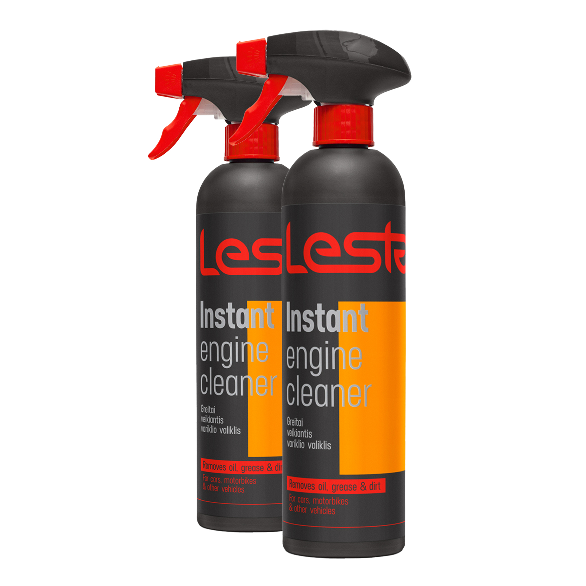 Акційний комплект Засіб для очищення двигуна швидкодіючий Lesta Instant Engine Cleaner 500 мл 2 шт