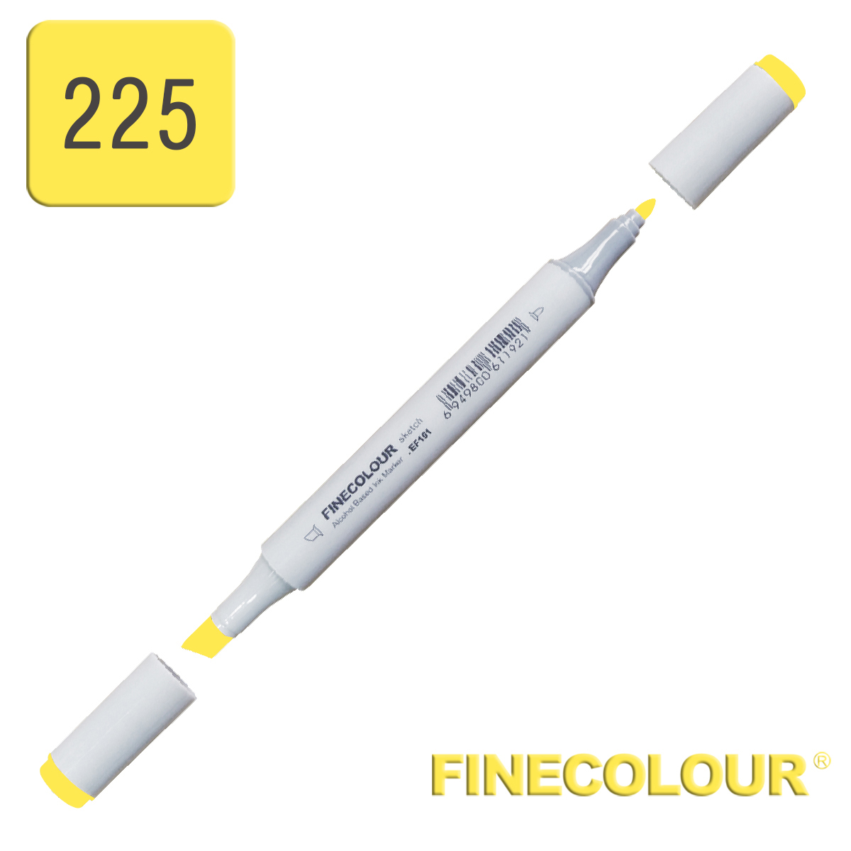Маркер спиртовий Finecolour Junior 225 кислотно жовтий Y225
