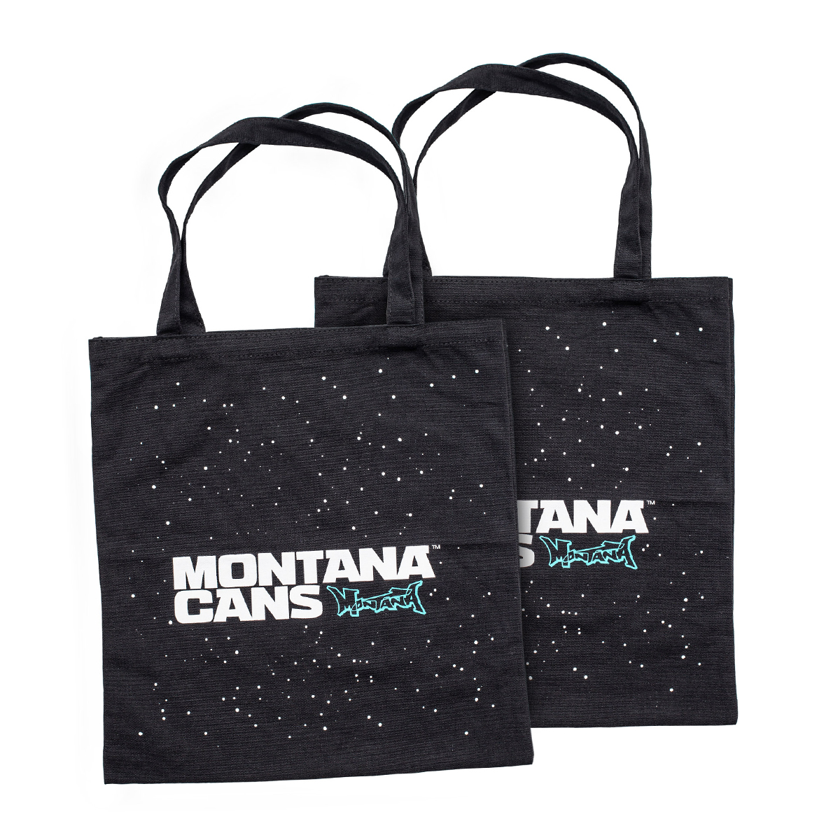 Бавовняна сумка Montana 'Logo & Stars' чорна