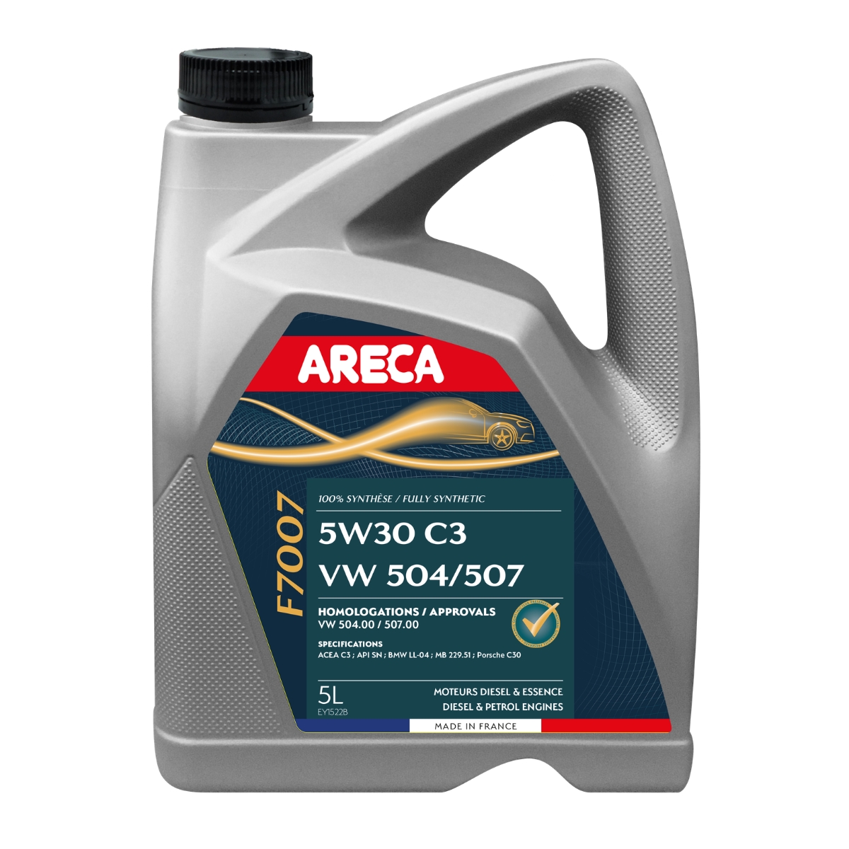 Олива моторна ARECA F7007 5W-30 C3 504/507 5 л