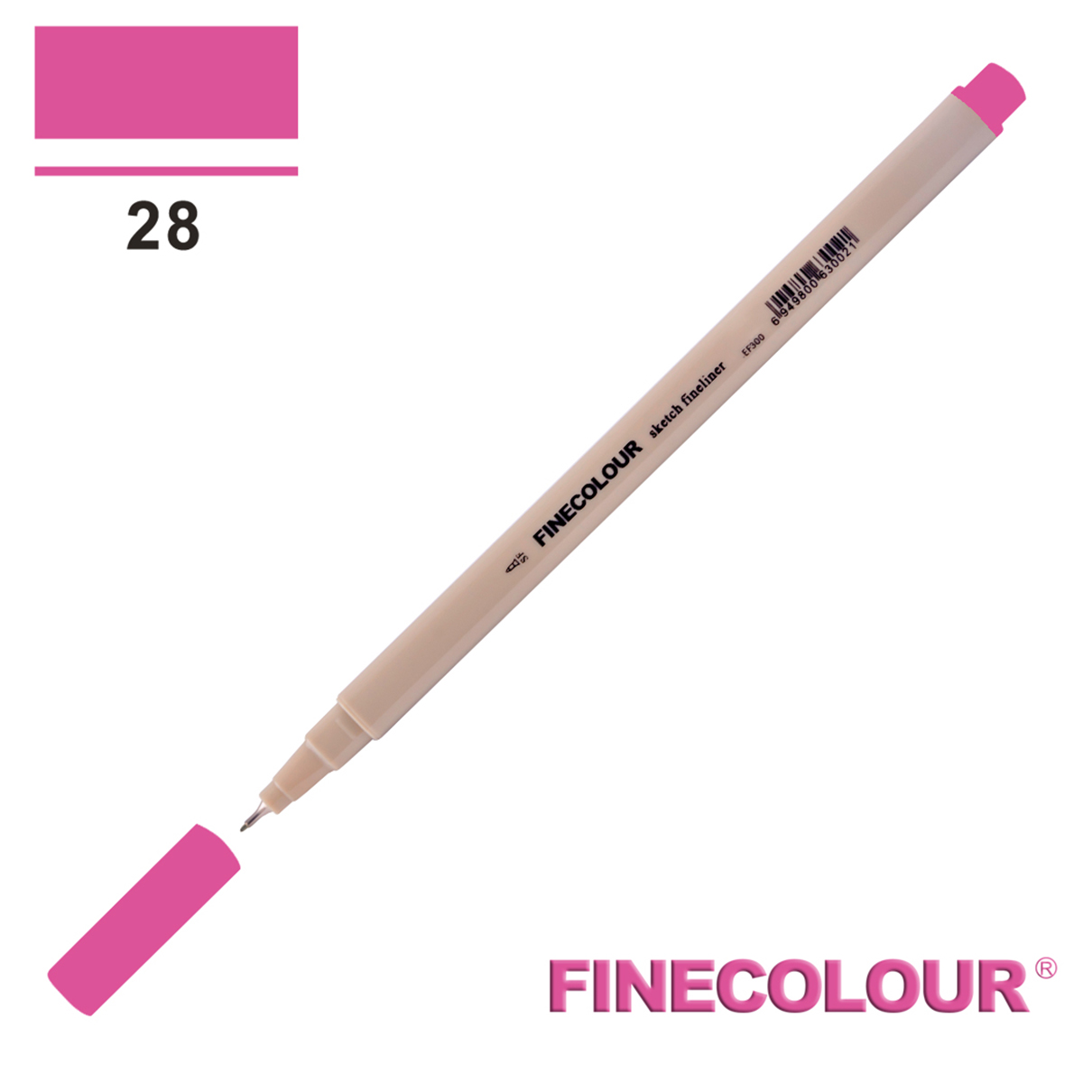 Лінер на водній основі Finecolour Liner 028 насичений рожевий