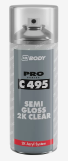Body Spray С495 2К HS Clear Лак полуматовий в аерозолі 400 мл