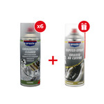 Набір Очисник карбюратора Presto 400 мл 6 шт + подарунок Мастило мідне Presto 400 мл 1 шт