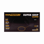 СHAMAELEON Super Grip Рукавички нітрилові L чорні 80 шт