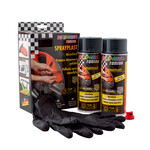 Набір 2 шт Емаль аерозольна з ефектом Рідка гума DUPLI-COLOR карбон 400 мл