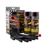 Набір 2 шт Емаль аерозольна з ефектом Рідка гума DUPLI-COLOR чорний глянцевий 400 мл