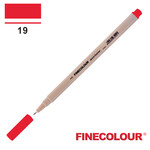 Лінер на водній основі Finecolour Liner 019 насичений червоний