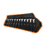 Набір ключів ріжково накидних NEO TOOLS з тріскачками у м'якому футлярі 8-19 мм 12 шт