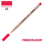 Лінер на водній основі Finecolour Liner 022 глибокий червоний