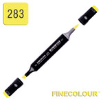 Маркер спиртовий Finecolour Brush 283 флуоресцентний жовтий FY283