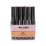 Набір маркерів Finecolour Brush Skin SET 24  кольори
